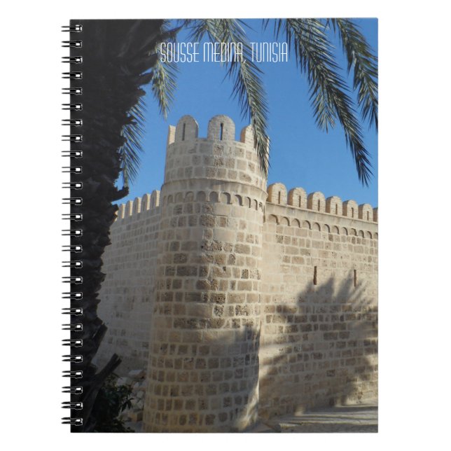 Historic Sousse Medina Tuna Travel Journal Notizblock (Vorderseite)