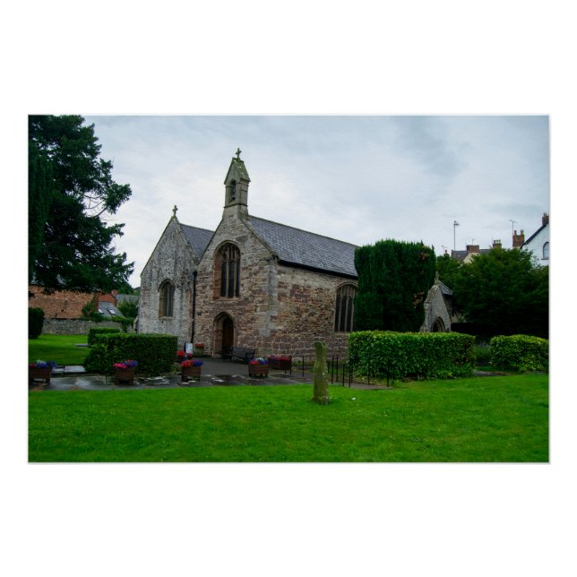 Historic St. Asaph Parish Church, North Wales Poster (Vorderseite)