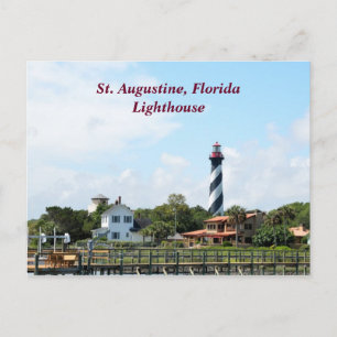 Historic St.Augustine, Fl. Leuchtturm Postkarte