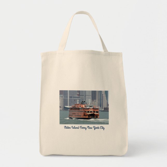 Historic Staten Island Ferry New York Tote Bag Tragetasche (Vorne)