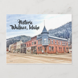 Historic Wallace Idaho Postkarte