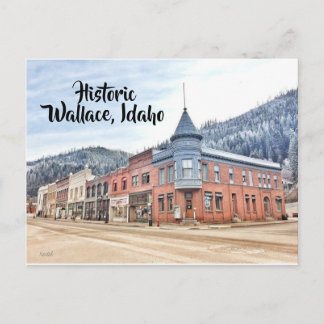 Historic Wallace Idaho Postkarte