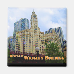 Historic Wrigley Gebäude - Chicago Illinois Magnet