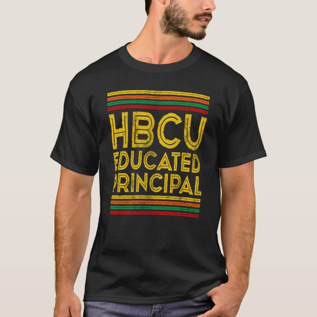 Historical Black College Alumni HBCU Educated Prin T-Shirt (Vorderseite)