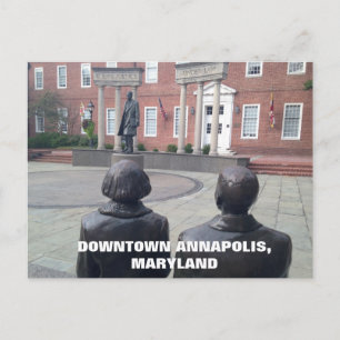 Historical Downtown Annapolis Maryland Postkarte