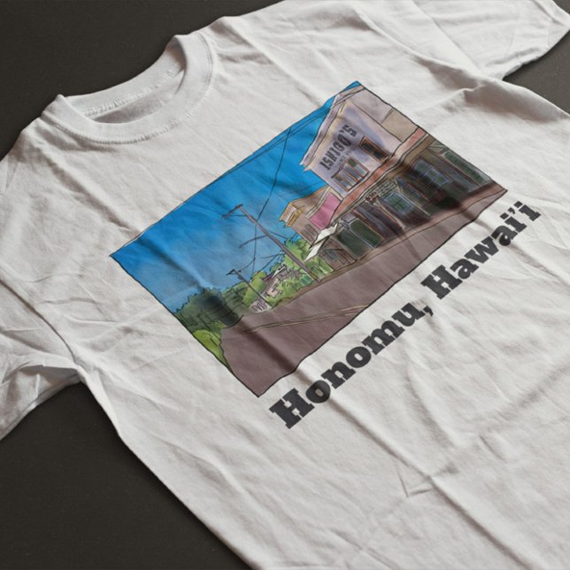 Historical Hawaii Plantation Town Honomu Nostalgic T-Shirt (Von Creator hochgeladen)
