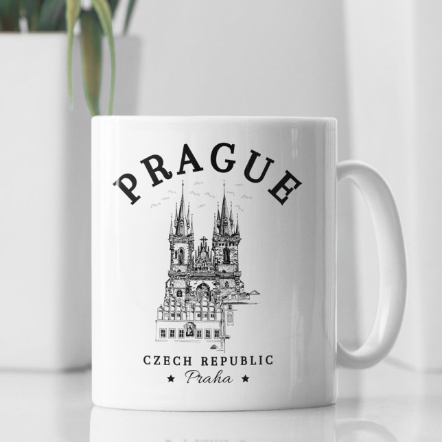 Historical Landscape of Prague, Czech Republic Kaffeetasse (Von Creator hochgeladen)