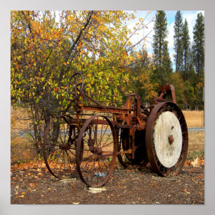 Historical tractor... poster