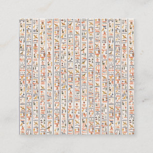 Historie alter Schriftzeichen Quadratische Visitenkarte