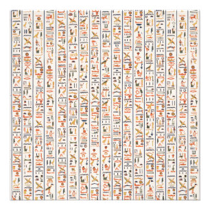 Historie uralter Schriftzeichen Fotodruck