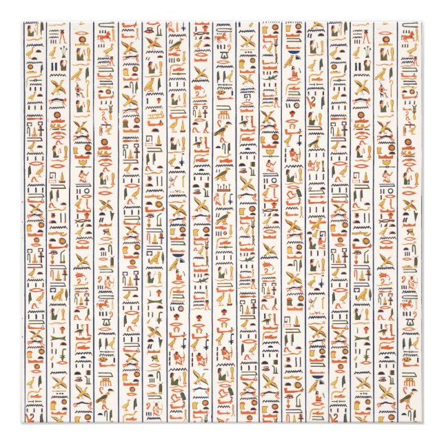 Historie uralter Schriftzeichen Fotodruck (Vorne)