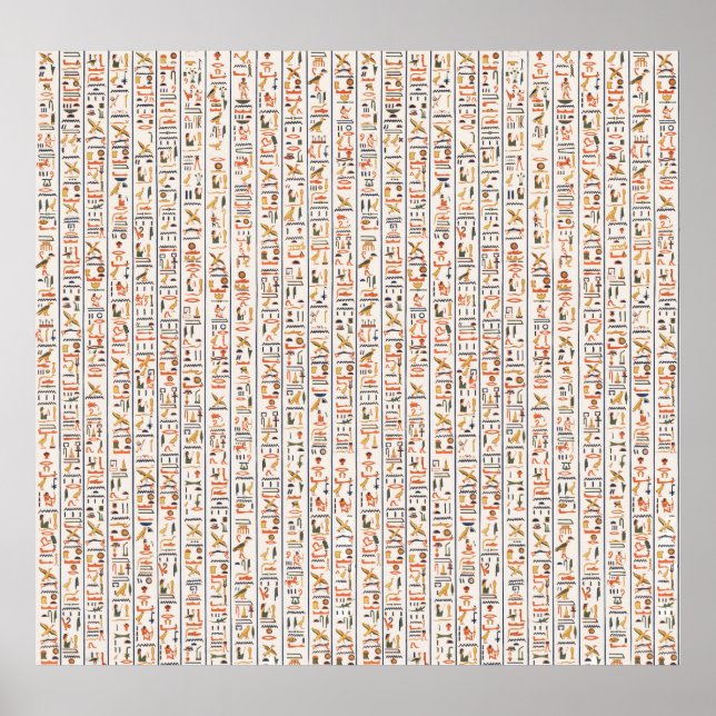 Historie uralter Schriftzeichen Poster (Vorne)