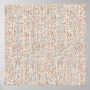 Historie uralter Schriftzeichen Poster