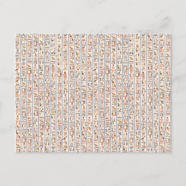 Historie uralter Schriftzeichen Postkarte (Vorderseite)