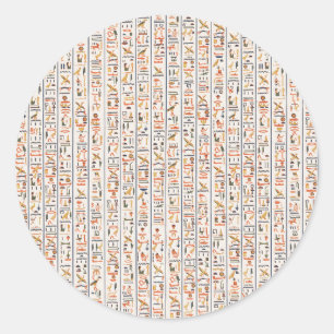 Historie uralter Schriftzeichen Runder Aufkleber