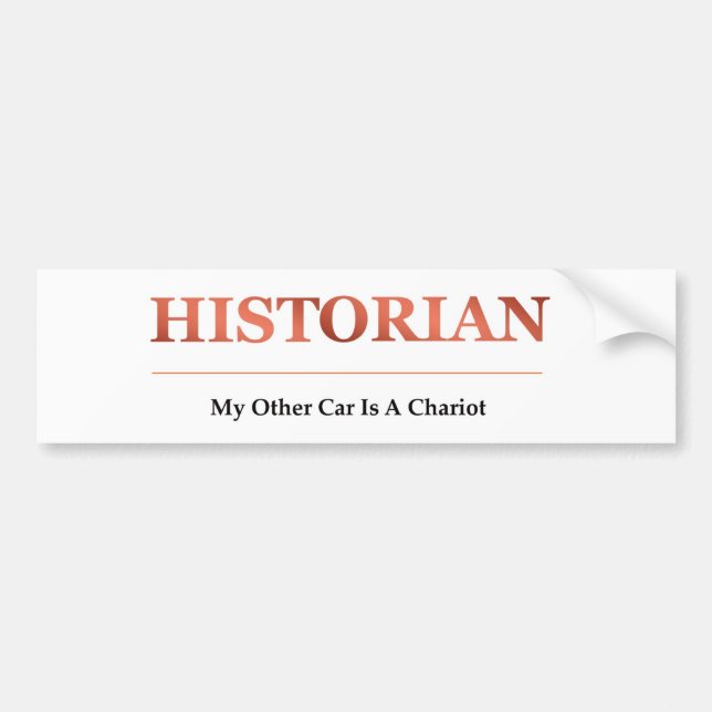 Historiker-Autoaufkleber Autoaufkleber (Vorne)