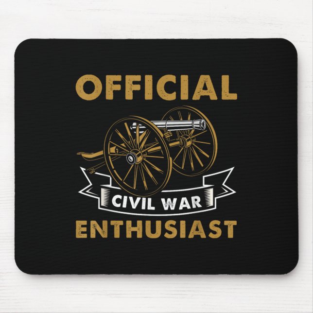 Historiker der Geschichte des zivilen Krieges Mousepad (Vorne)