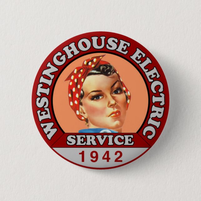 Historisch Inspiriert Rosie the Riveter Abzeichen  Button (Vorderseite)