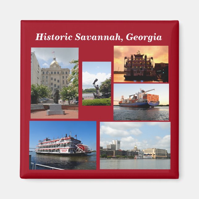 Historisch Savannah Georgia Magnet (Vorne)