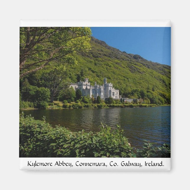 Historische Abtei Kylemore, Grafschaft Galway, Irl Magnet (Vorne)