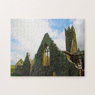 Historische Abteiruinen Galway Irland. Puzzle