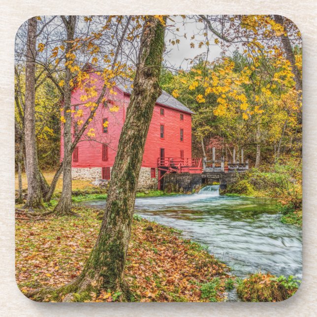 Historische Alley Mill Getränkeuntersetzer (Vorderseite)
