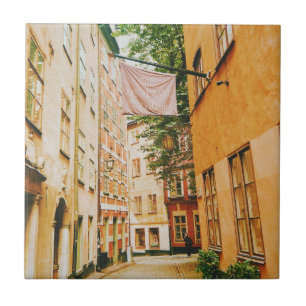 Historische Altstadt, Gamla Stan, Stockholm, Schwe Fliese