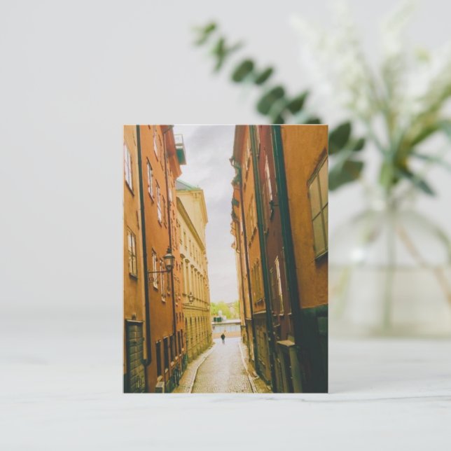 Historische Altstadt, Gamla Stan, Stockholm, Schwe Postkarte (Stehend Vorderseite)