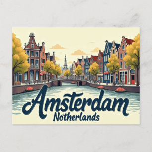 Historische Amsterdamer Szenen Postkarte