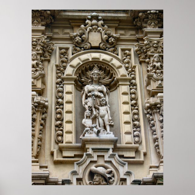 Historische Architektur von San Diego Poster (Vorne)