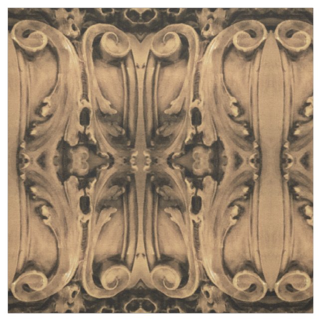 Historische Bäckerstadt, Oregon Courthouse Fabric  Stoff (Muster)