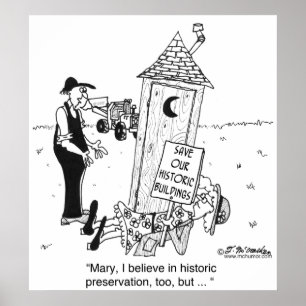 Historische Bewahrung von Outhouses? Poster