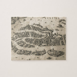 Historische Bildkarte von Venedig Italien (1573) Puzzle