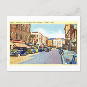 Historische Brattle Street in Cambridge, Massachus Postkarte