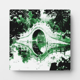 Historische Bridge Plaque Fotoplatte