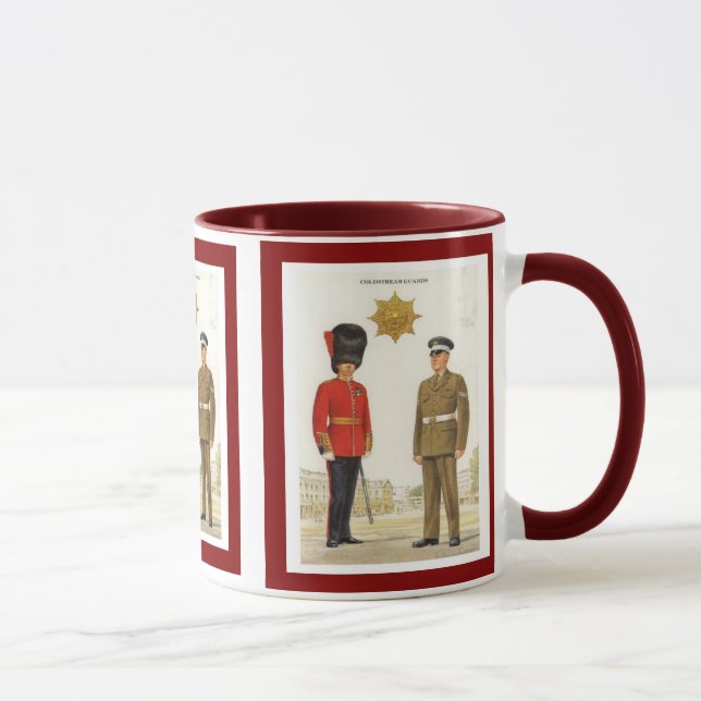 Historische britische Armee-Uniformen, Coldstream Tasse (Rechts)