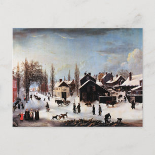 HISTORISCHE BROOKLYN-WEIHNACHTSkarte Feiertagspostkarte