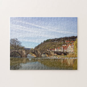 Historische Brücke, Hannoversch-Münden, Deutschlan Puzzle