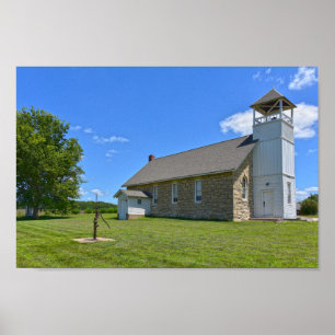 Historische Buck Creek Schule, Perry, Kansas Poster