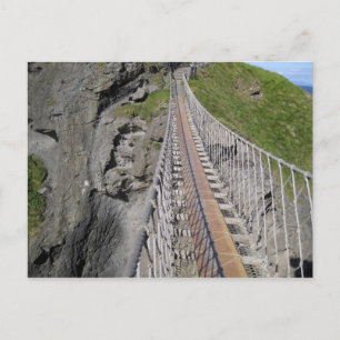 Historische Carrick-a-rede-Brücke, nördlich Postkarte