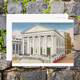 Historische Christ Church Savannah GA Retro Postkarte