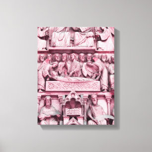 Historische, Christliche Skulpturen Notre Dame Par Leinwanddruck