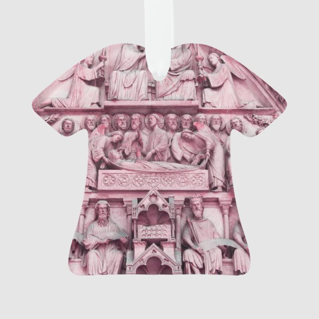 Historische, Christliche Skulpturen Notre Dame Par Ornament (Rückseite)