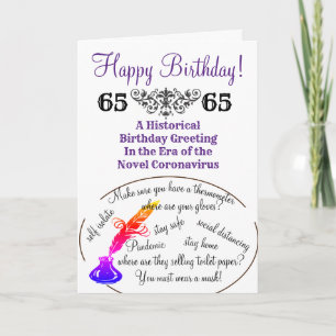 Historische Covid-19 Time Kapselkarte Karte