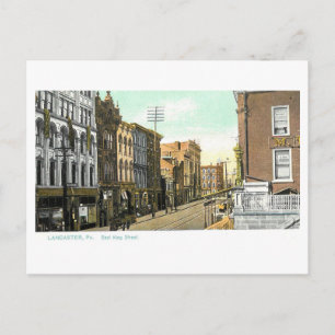 Historische East King Street, Lancaster, Pennsylva Postkarte