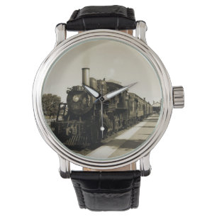 Historische Eisenbahn Armbanduhr