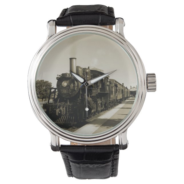 Historische Eisenbahn Armbanduhr (Vorderseite)
