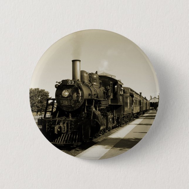 Historische Eisenbahn Button (Vorderseite)