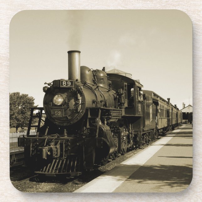 Historische Eisenbahn Getränkeuntersetzer (Vorderseite)