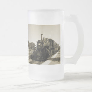 Historische Eisenbahn Mattglas Bierglas